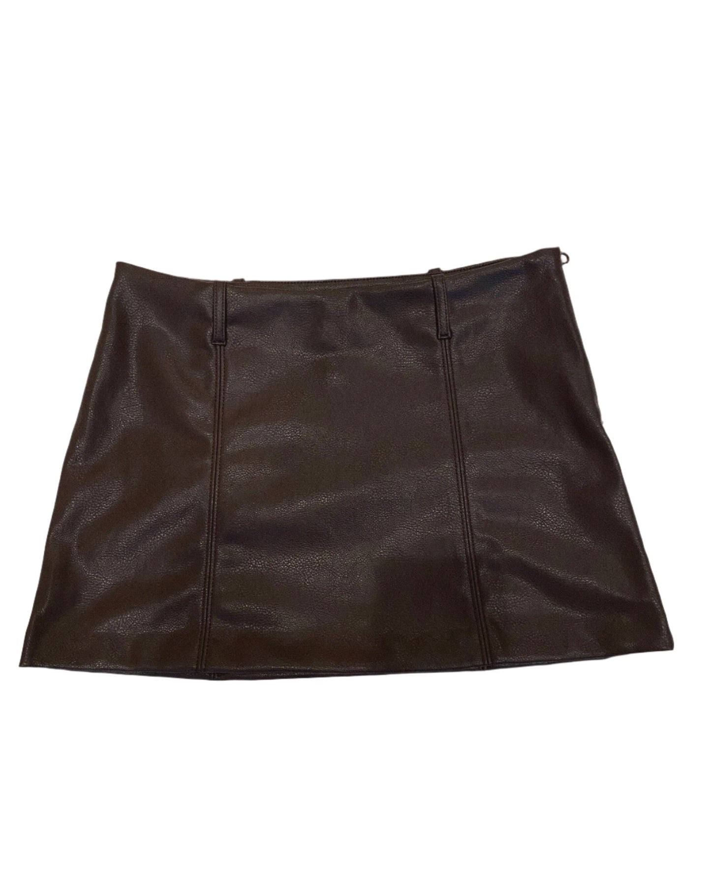 Brown mini skirt